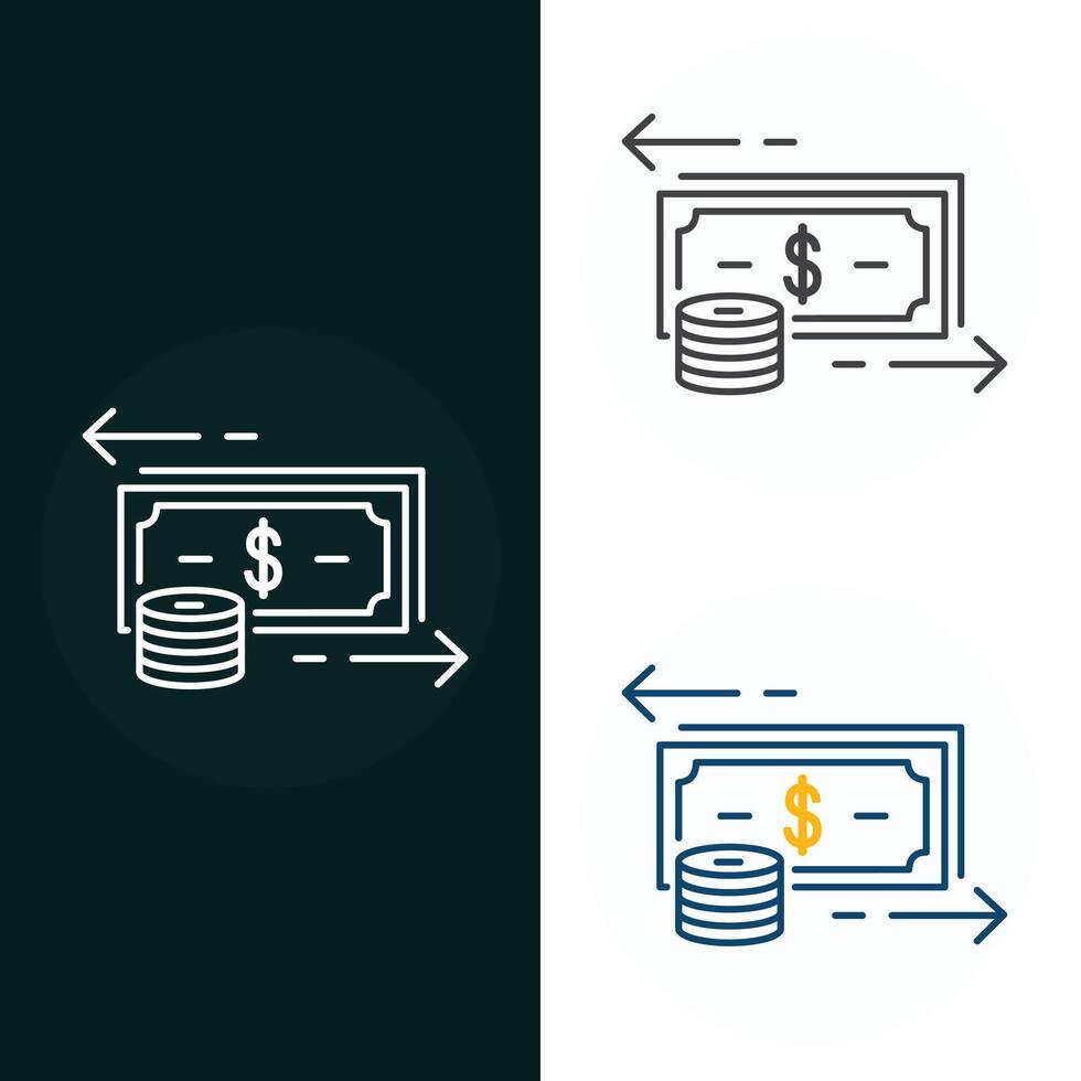 Cash Flow Vector Illustration Icon Design