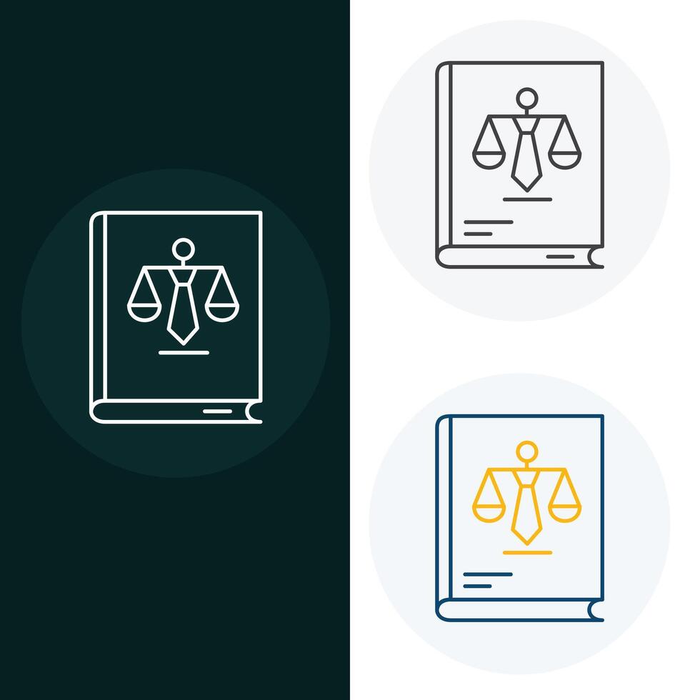 Business Law Vector Illustration Icon Design