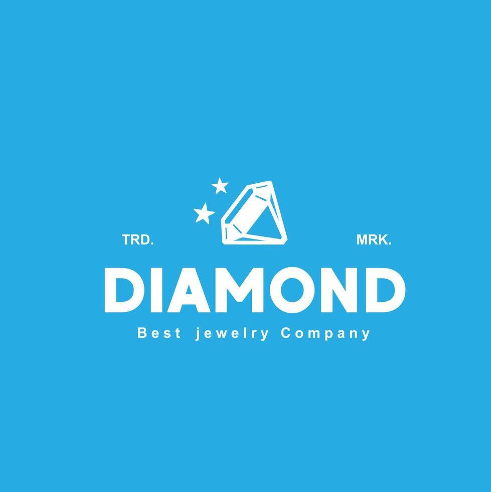 vector illustration of diamond jewelry logo icon for the trade industry and art collectors