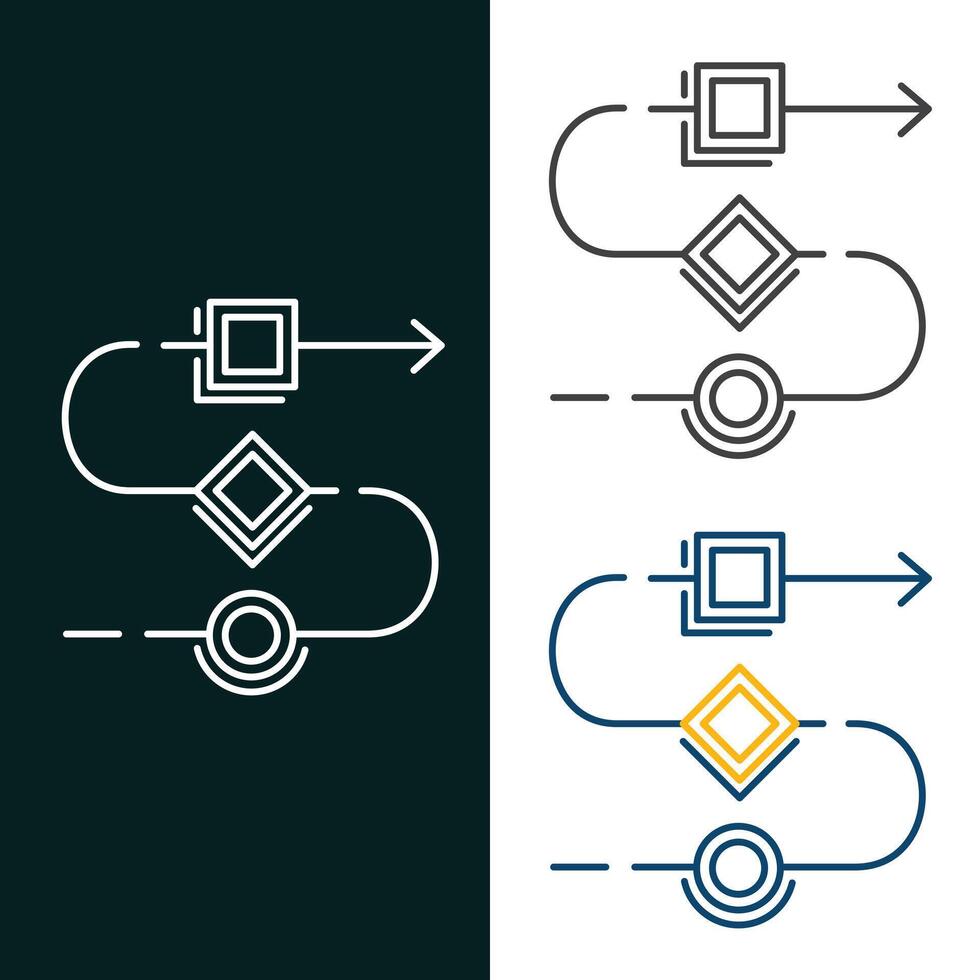 Efficient Workflow Vector Icon Design