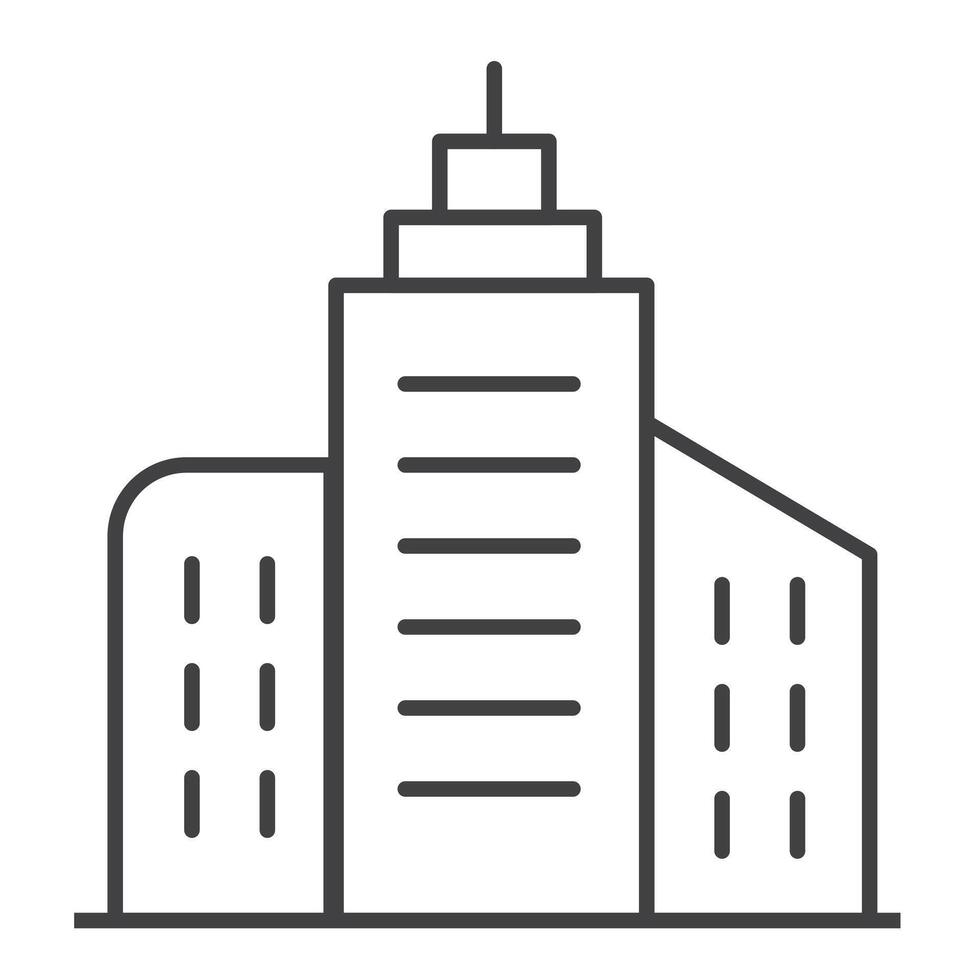 Business District Vector Illustration Icon Design