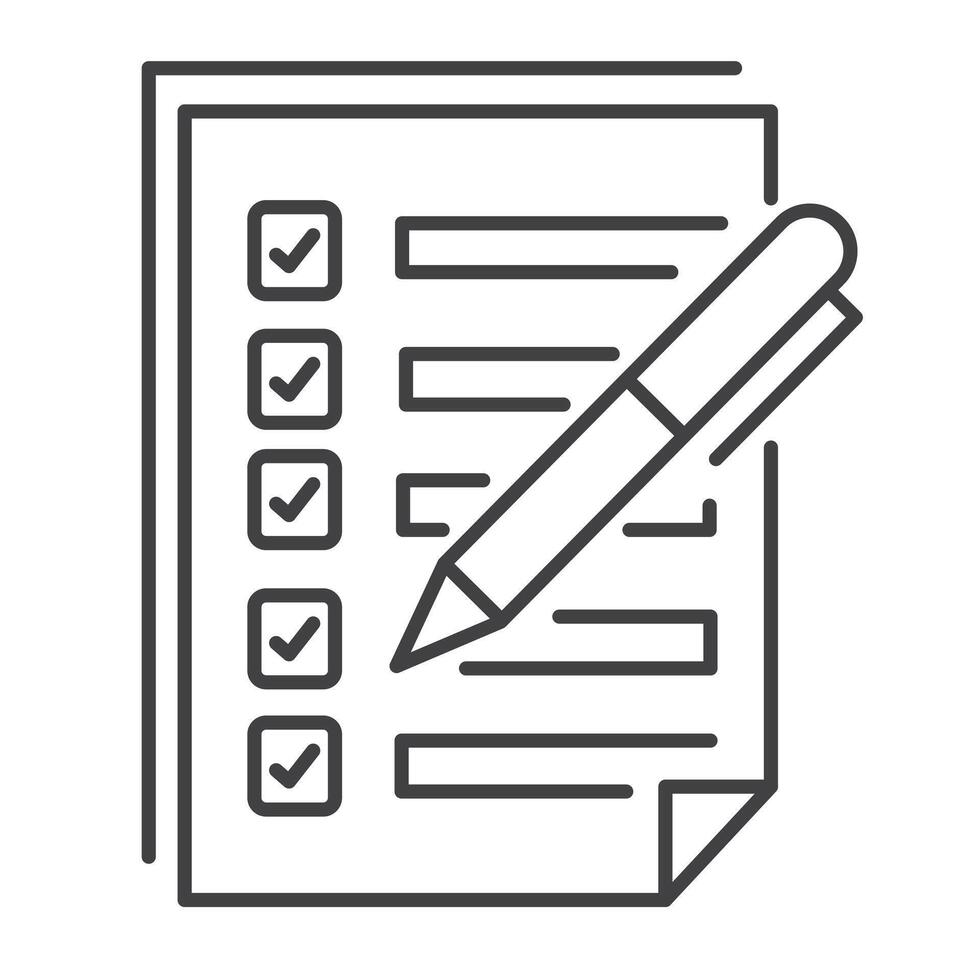 Checklist, To-Do List, Task List, Planning, Vector Icon Design