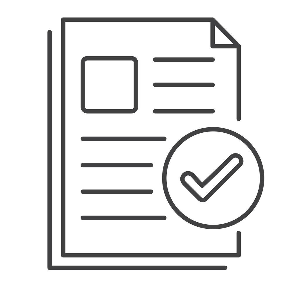 Approved Form Vector Illustration Icon Design