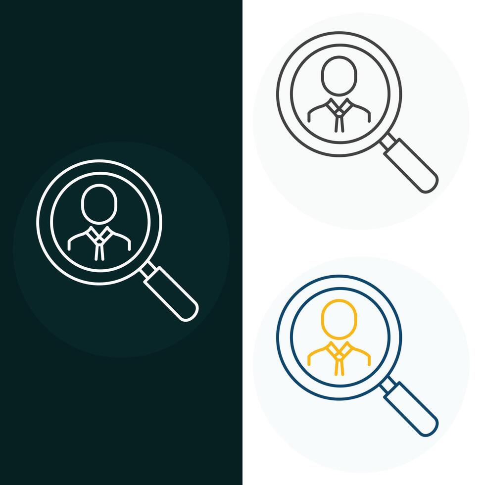 Background Check Vector Illustration Icon Design
