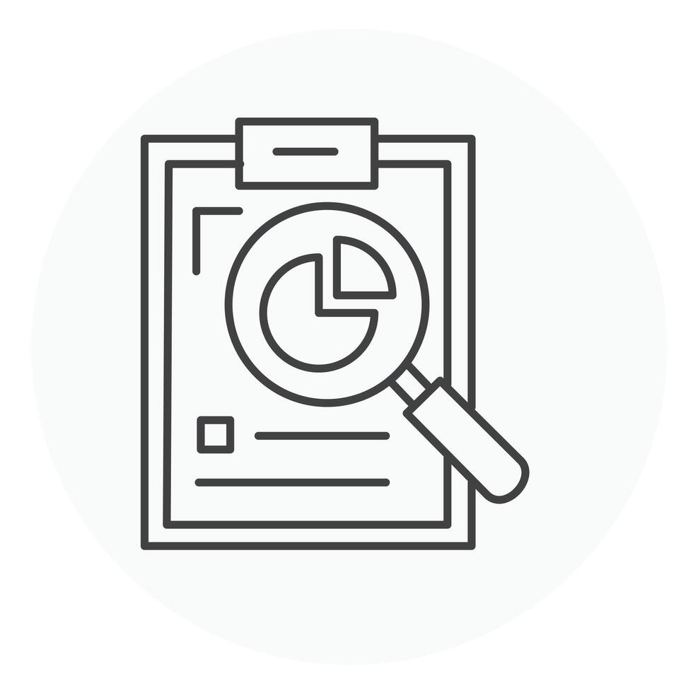 Analysis, Data Analysis Vector illustration Icon Design