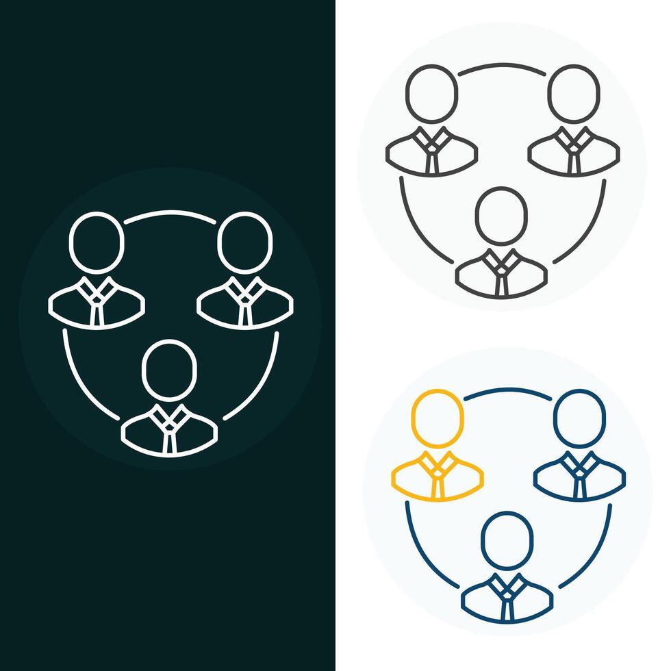 Collaboration Vector Illustration Icon Design