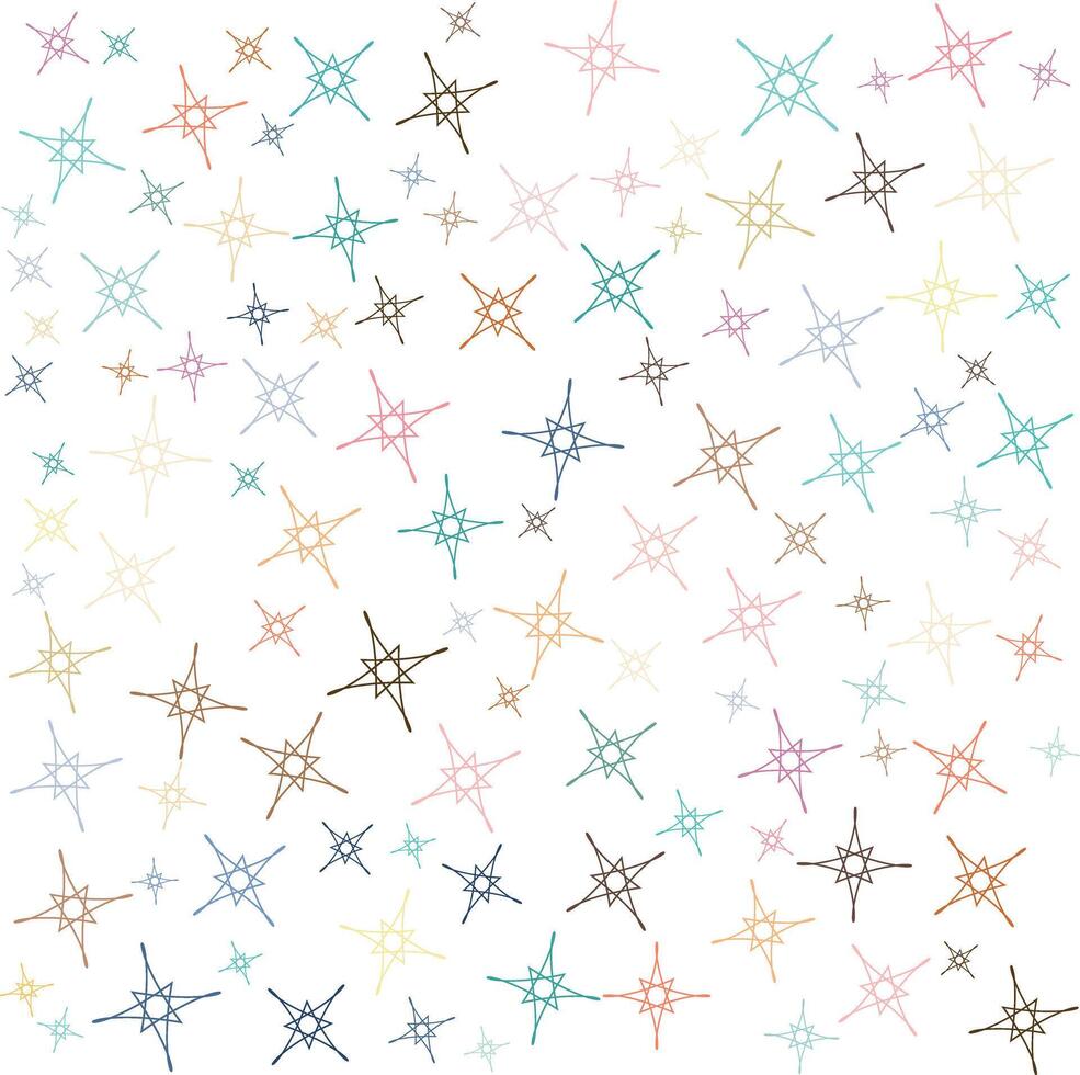 estrellas modelo aislado en blanco antecedentes vector ilustración