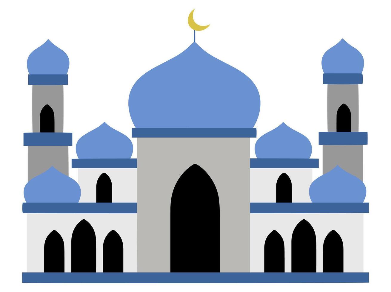 Islamic Mosque for Ramadan Kareen Background vector