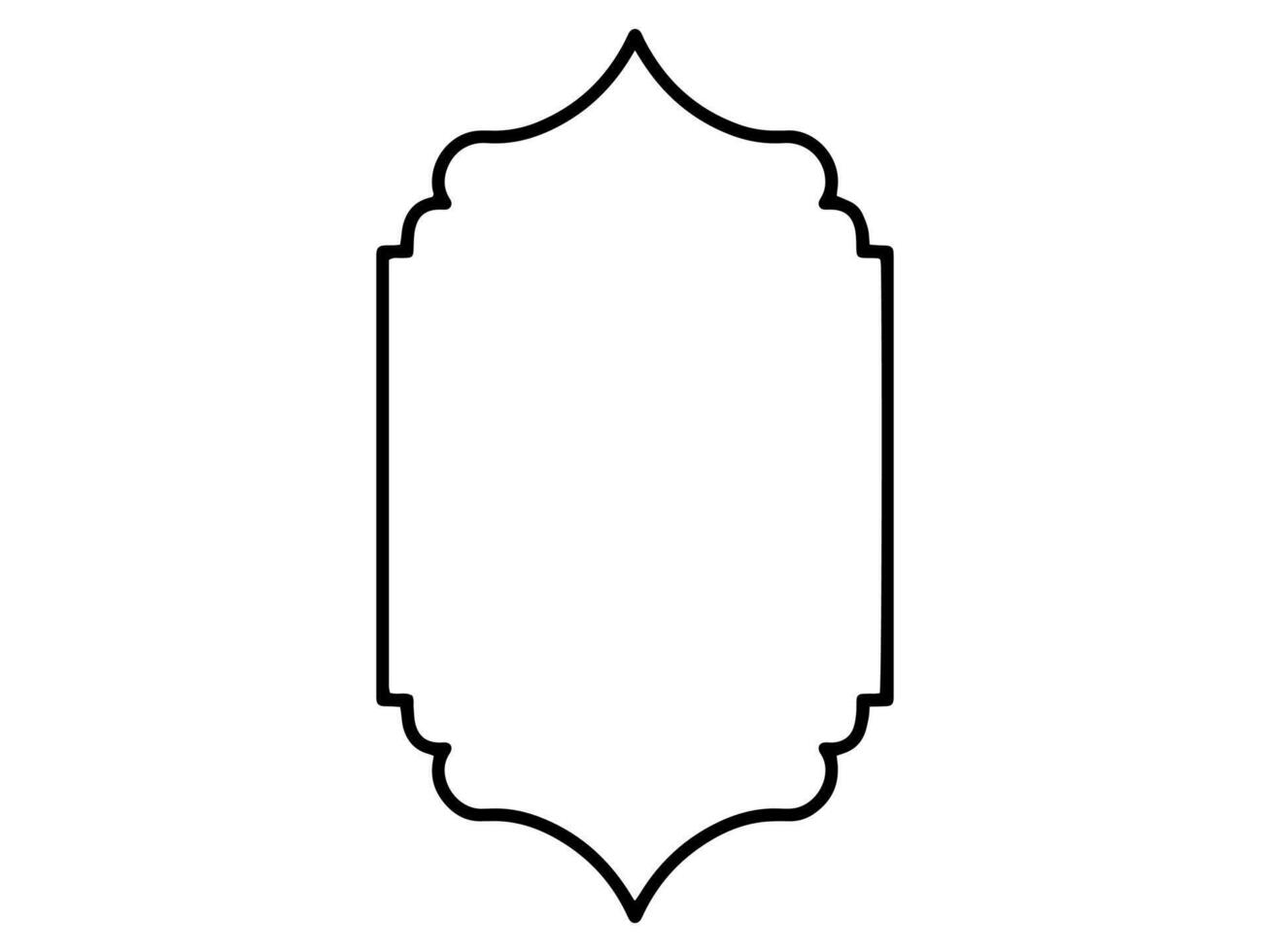 Frame Line Art Islamic Background vector