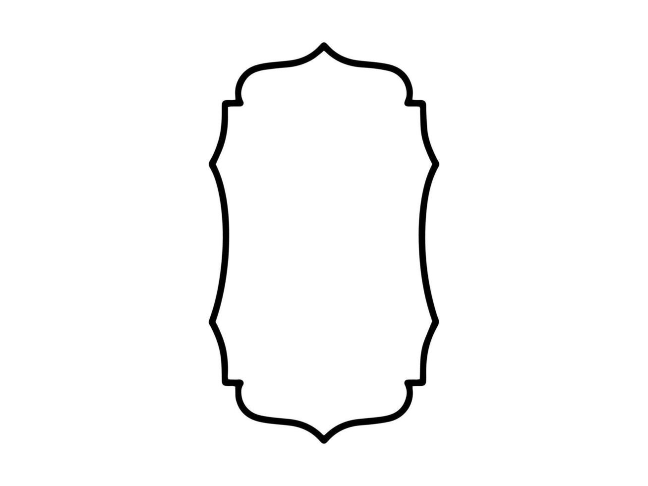Frame Line Art Islamic Background vector