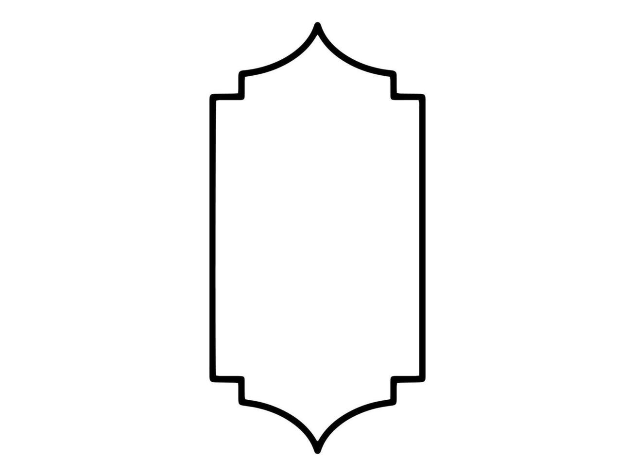 Islamic Frame Sketch Background Illustration vector