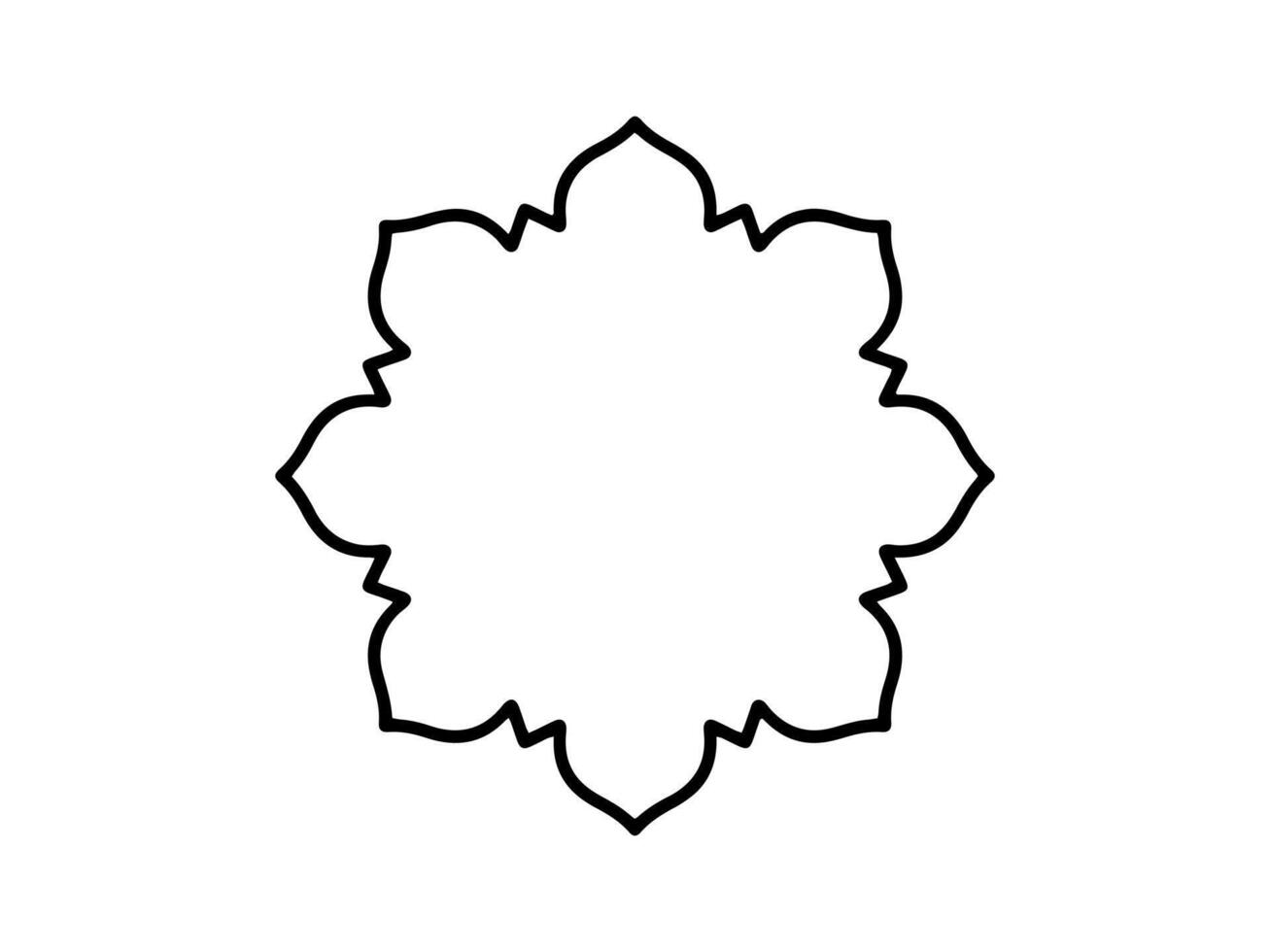 Hand Drawn Islamic Frame Background vector