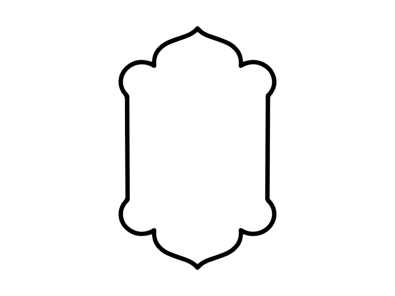 Islamic Frame Sketch Background Illustration vector