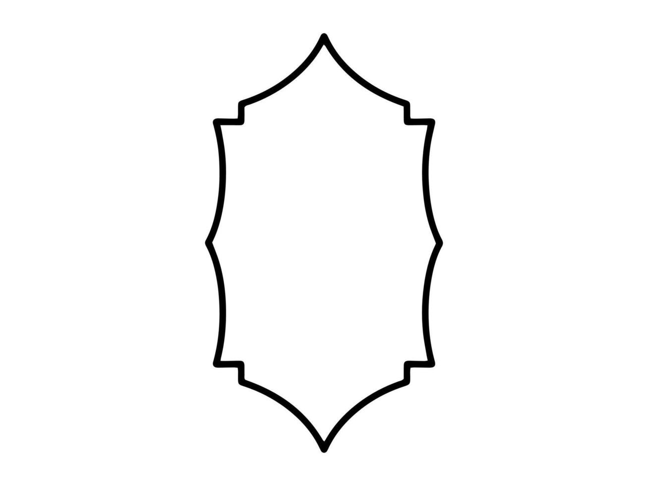 Frame Line Art Islamic Background vector