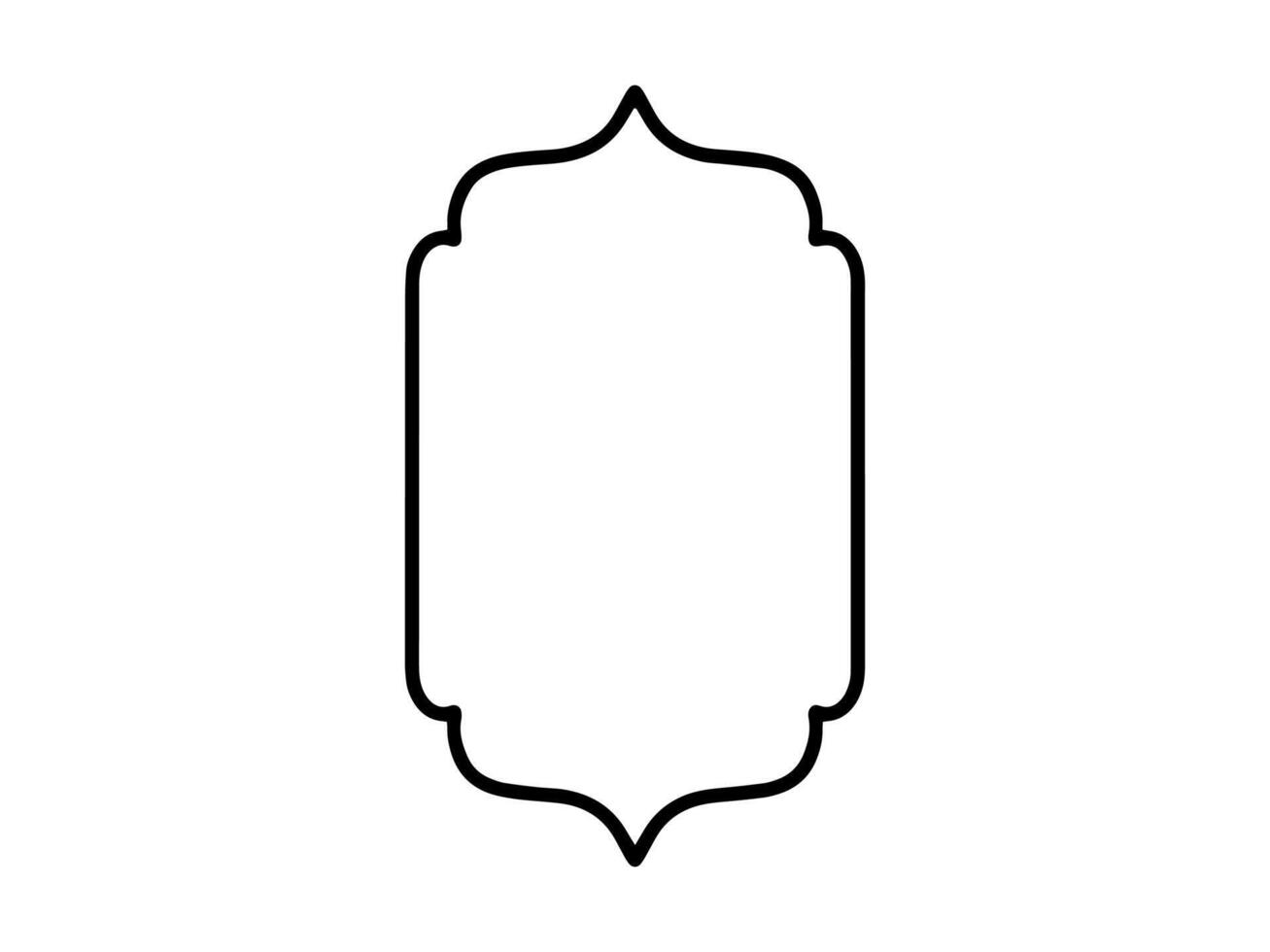 Islamic Frame Sketch Background Illustration vector