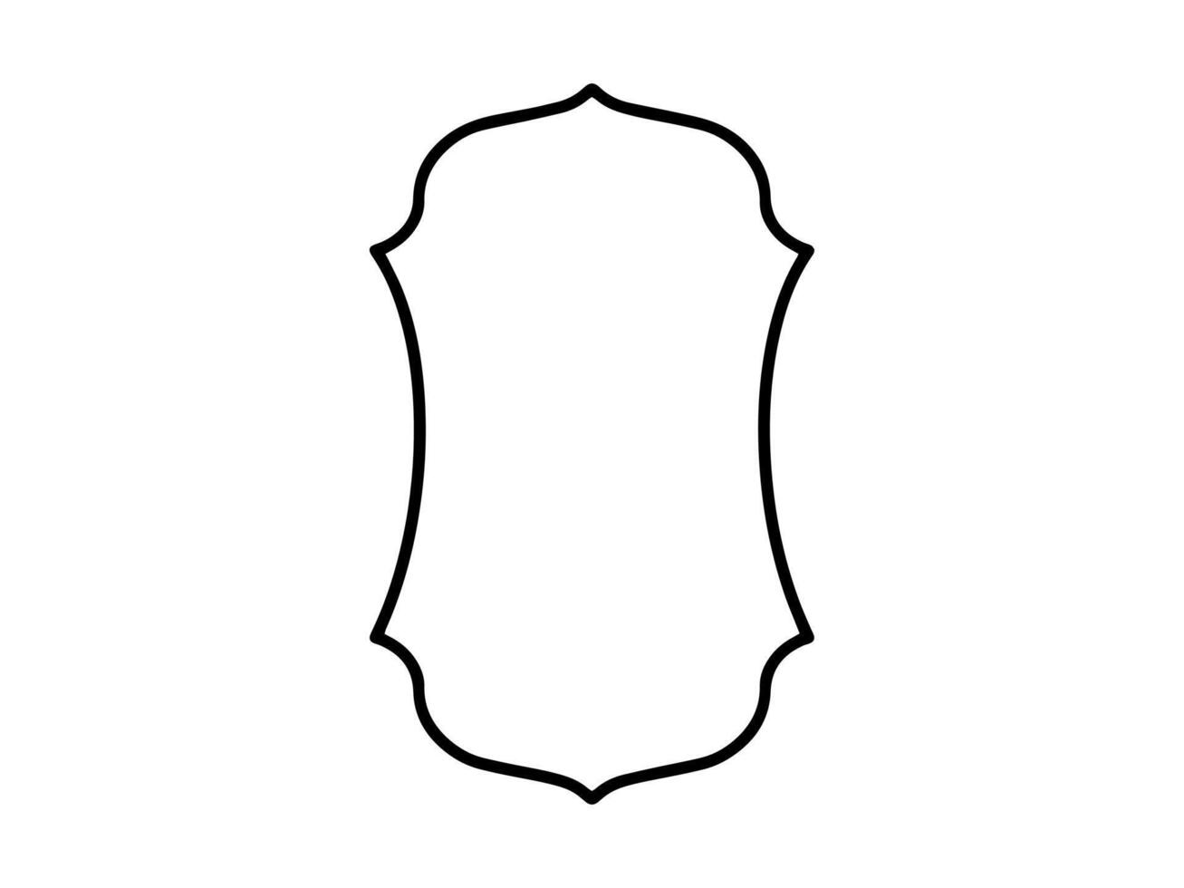 Frame Background Islamic Line Art vector