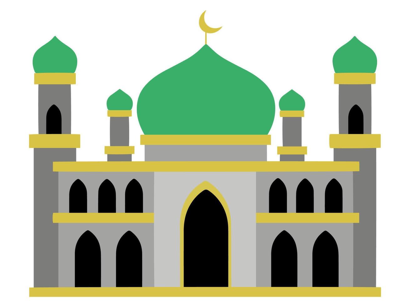 Ramadan Kareen with Islamic Mosque vector