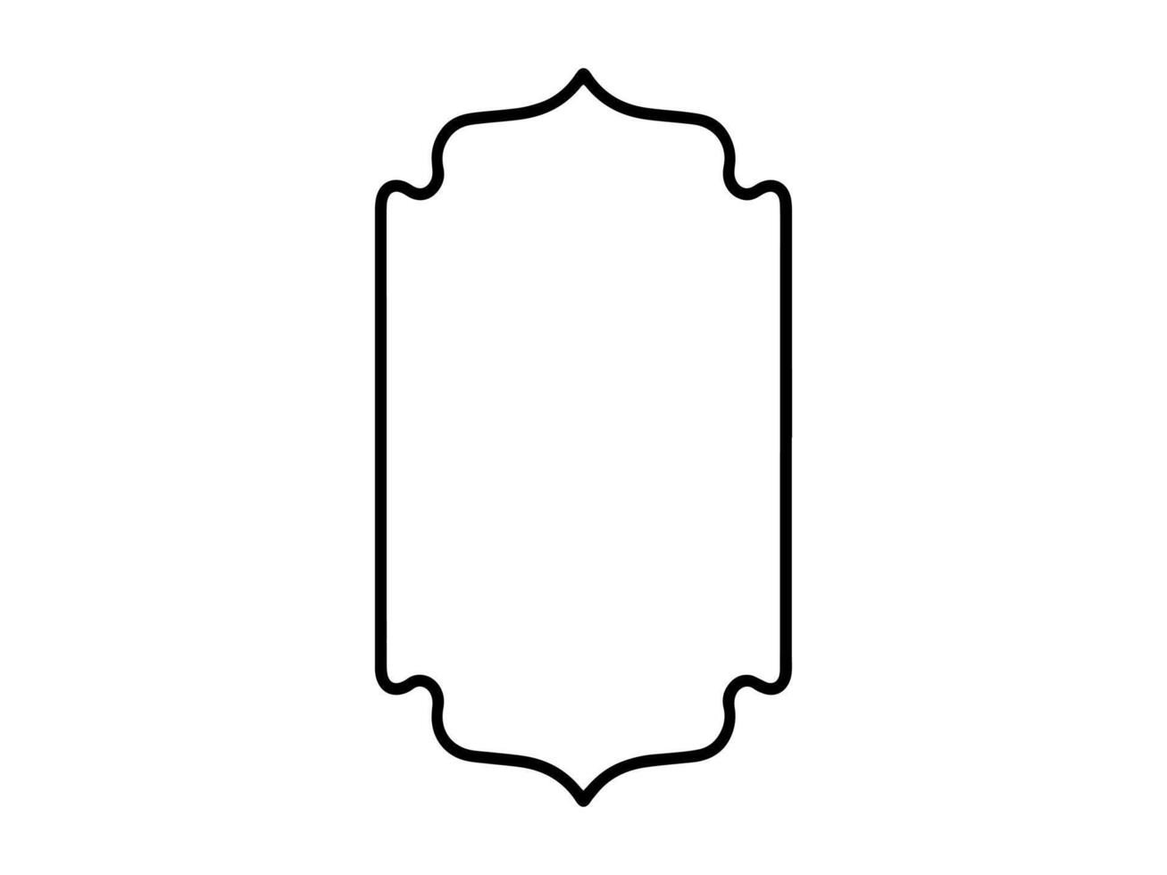 Islamic Frame Sketch Background Illustration vector