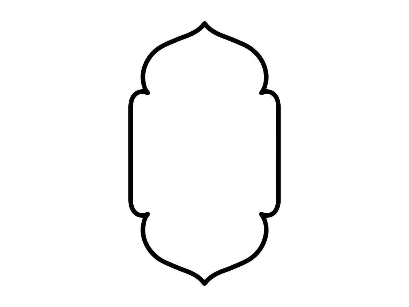 Islamic Frame Sketch Background Illustration vector