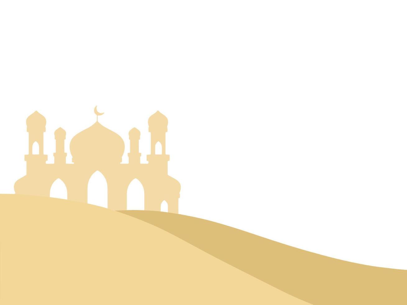 islámico mezquita Ramadán Mubarak antecedentes vector
