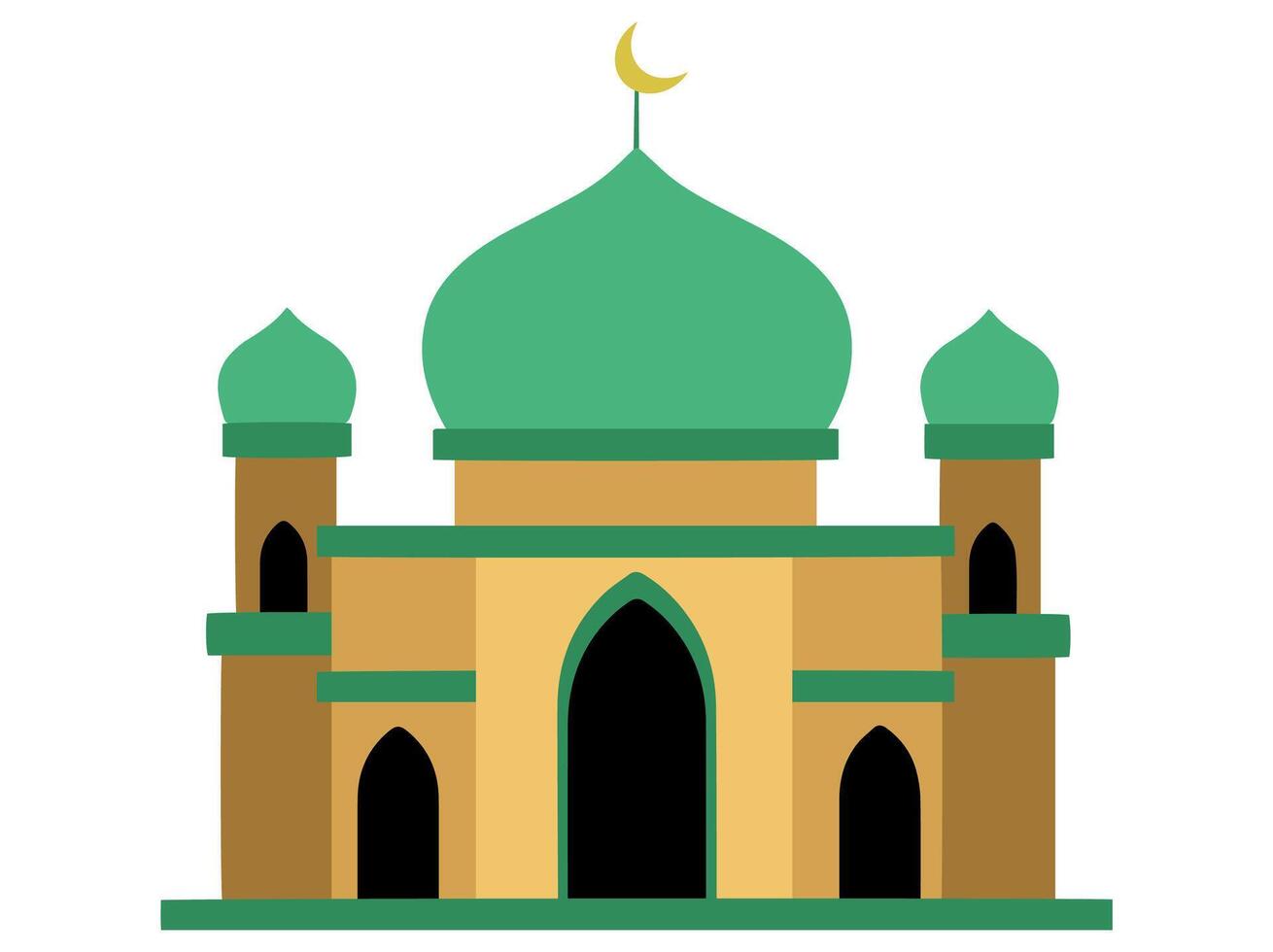 Islamic Mosque for Idul Adha Background vector