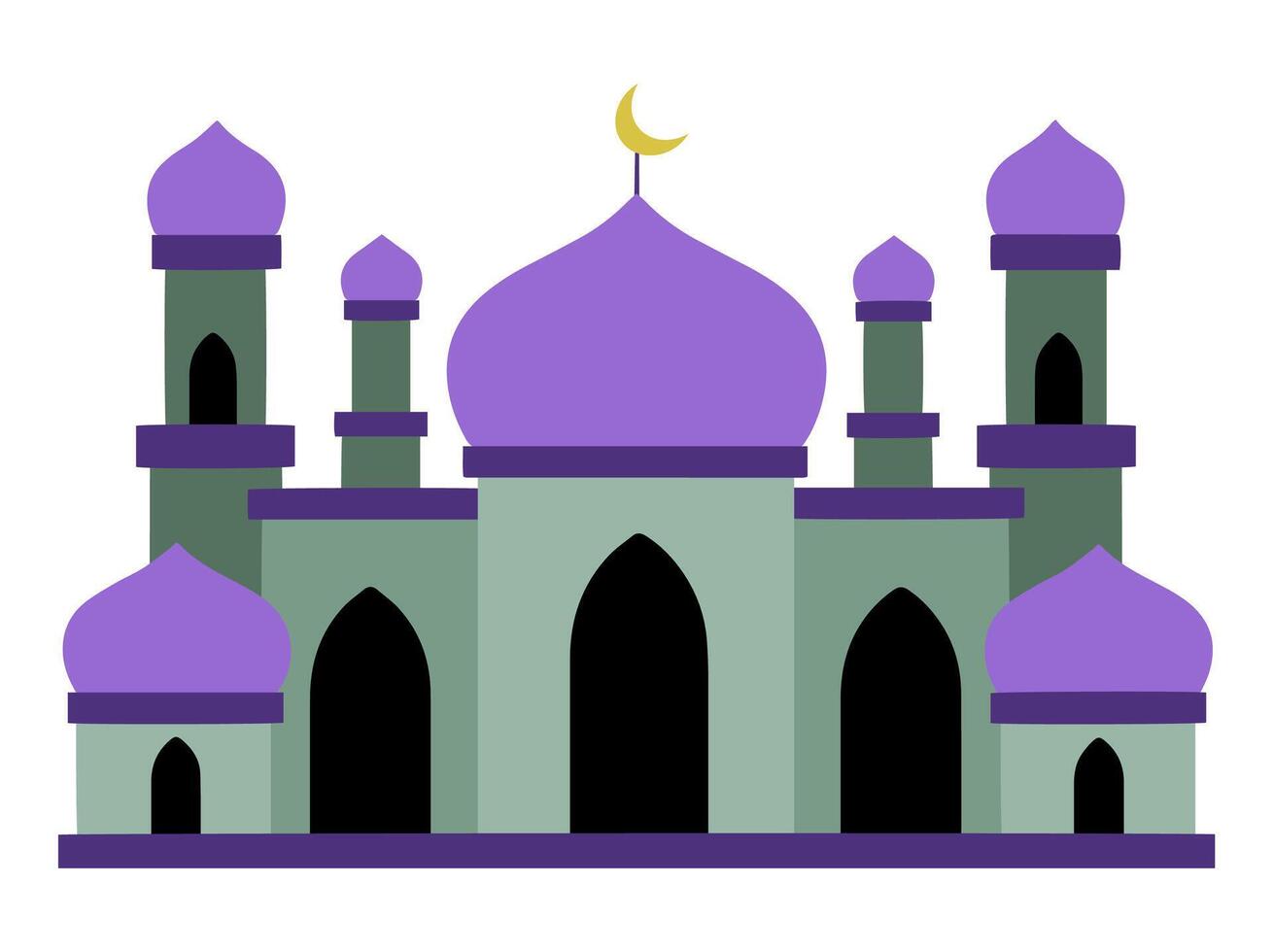 Idul Adha Background with Islamic Mosque vector