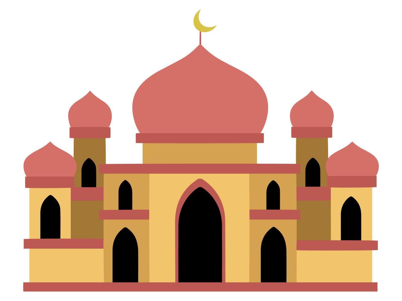 Islamic Mosque Frame Background Illustration vector