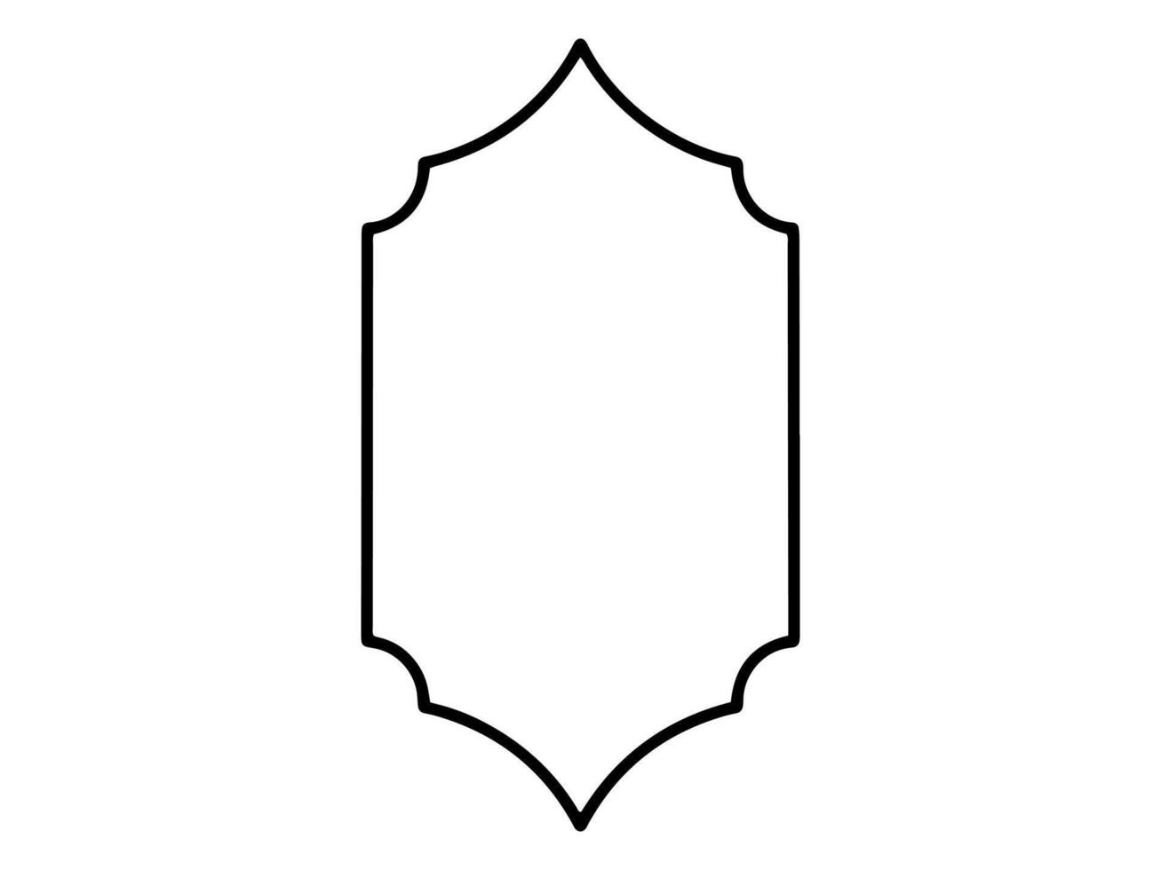 Frame Line Art Islamic Background vector