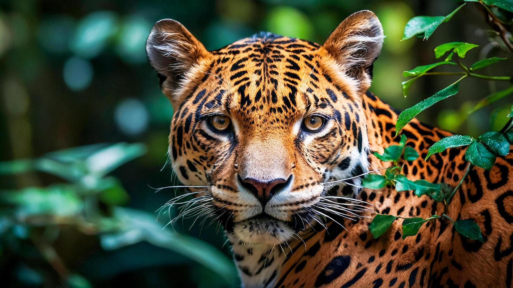 ai generado jaguar En Vivo en natural bosques foto