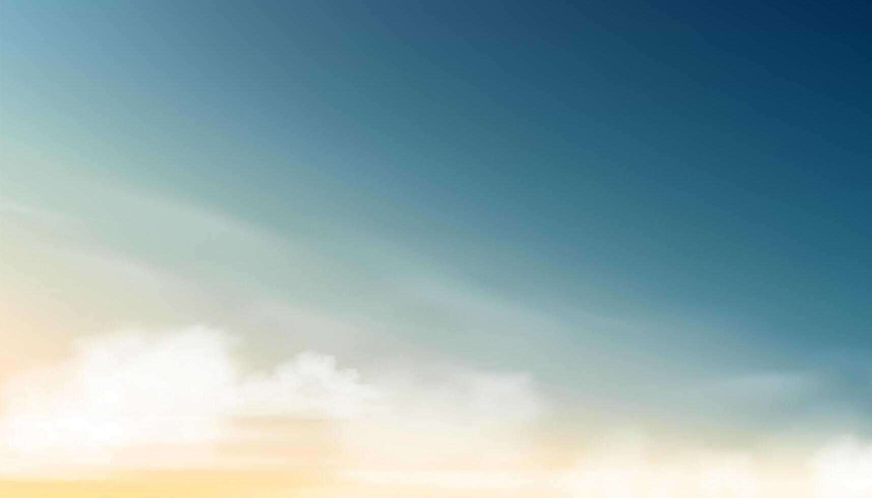 cielo azul, nube fondo, horizonte primavera claro cielo en Mañana por el playa hermosa paisaje naturaleza amanecer en verano,telón de fondo panorámico bandera puesta de sol cielo en invierno vector