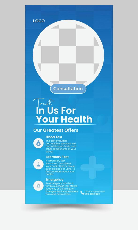 Modern, Clean, Unique Roll Up Banner Design. vector