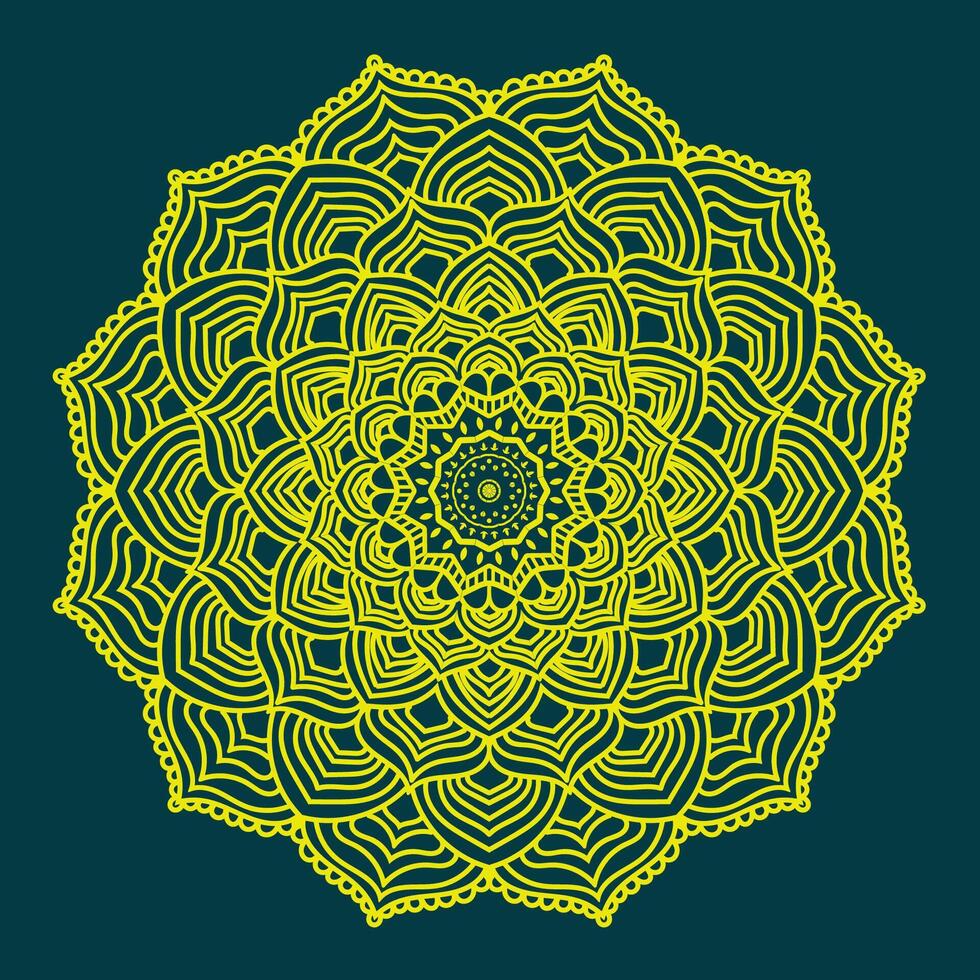 Luxury mandala design vector