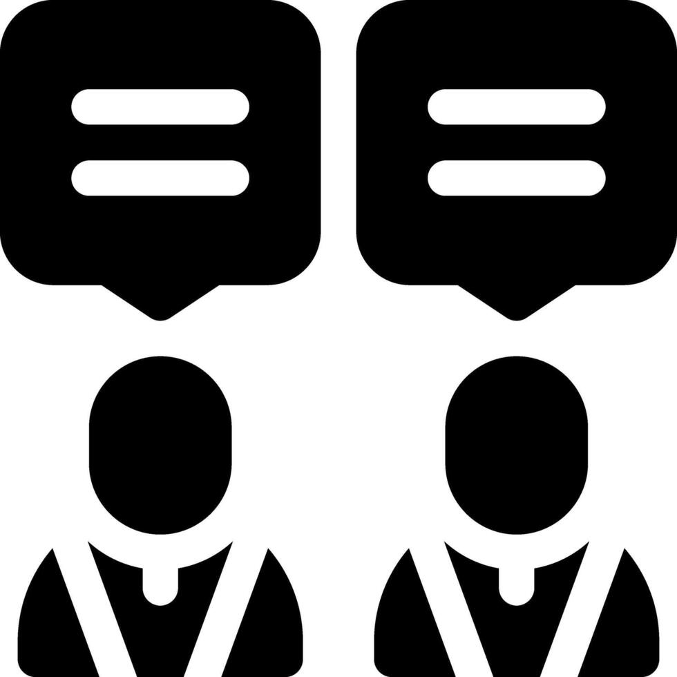 this icon or logo discussion icon or other where all matters relating to discussion activities, preparation and others or design application software vector