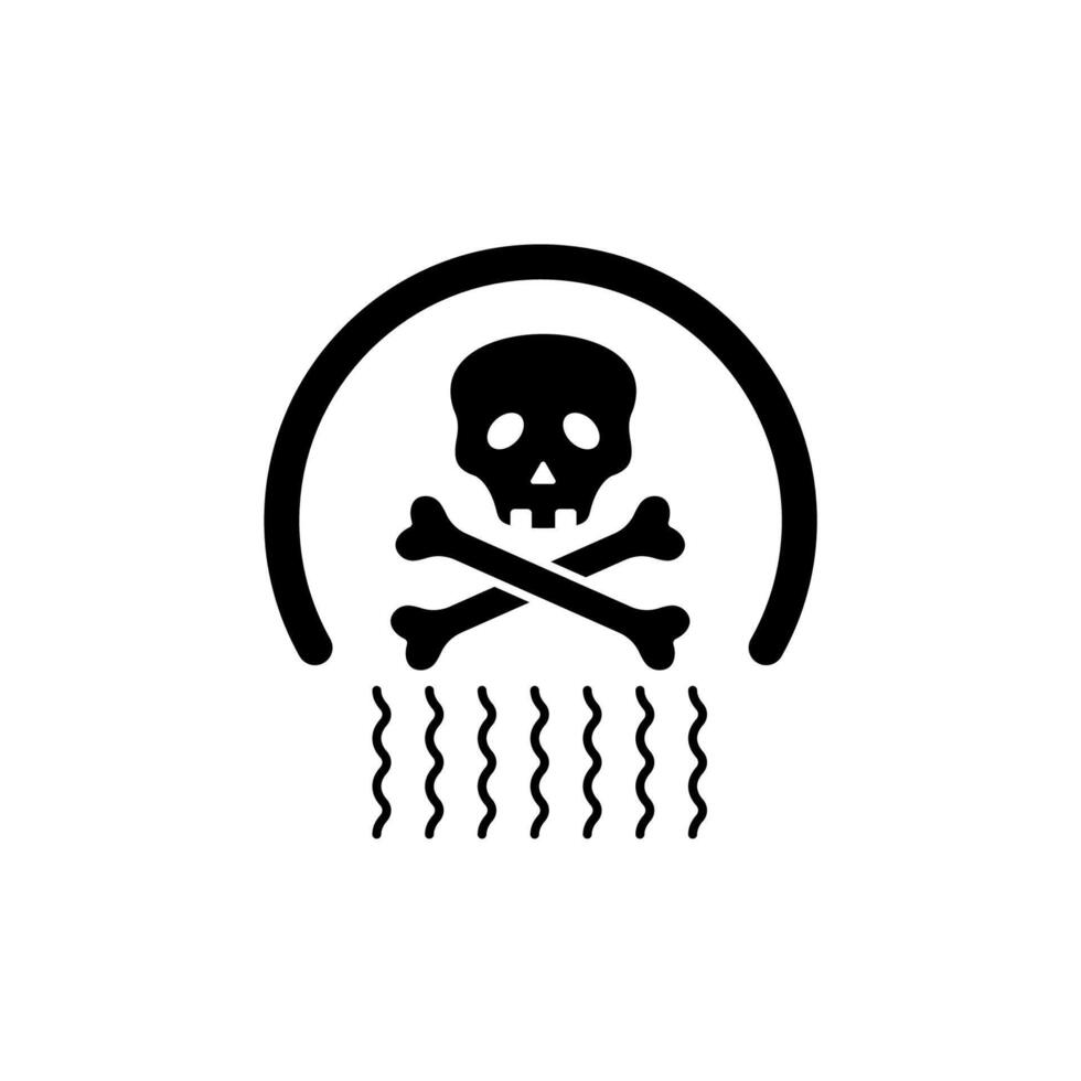 toxic air concept line icon. Simple element illustration. toxic air concept outline symbol design. vector