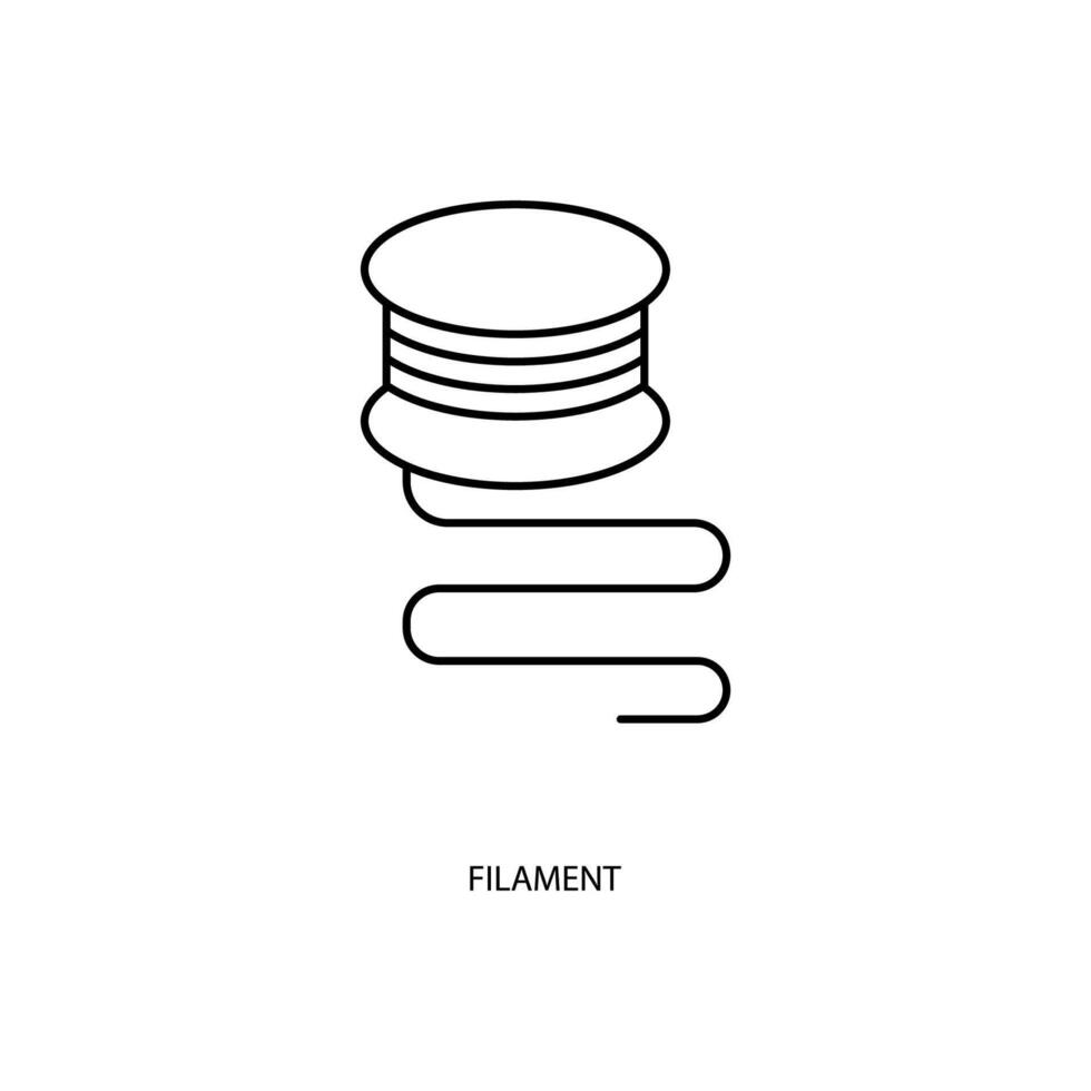 filament concept line icon. Simple element illustration. filament concept outline symbol design. vector
