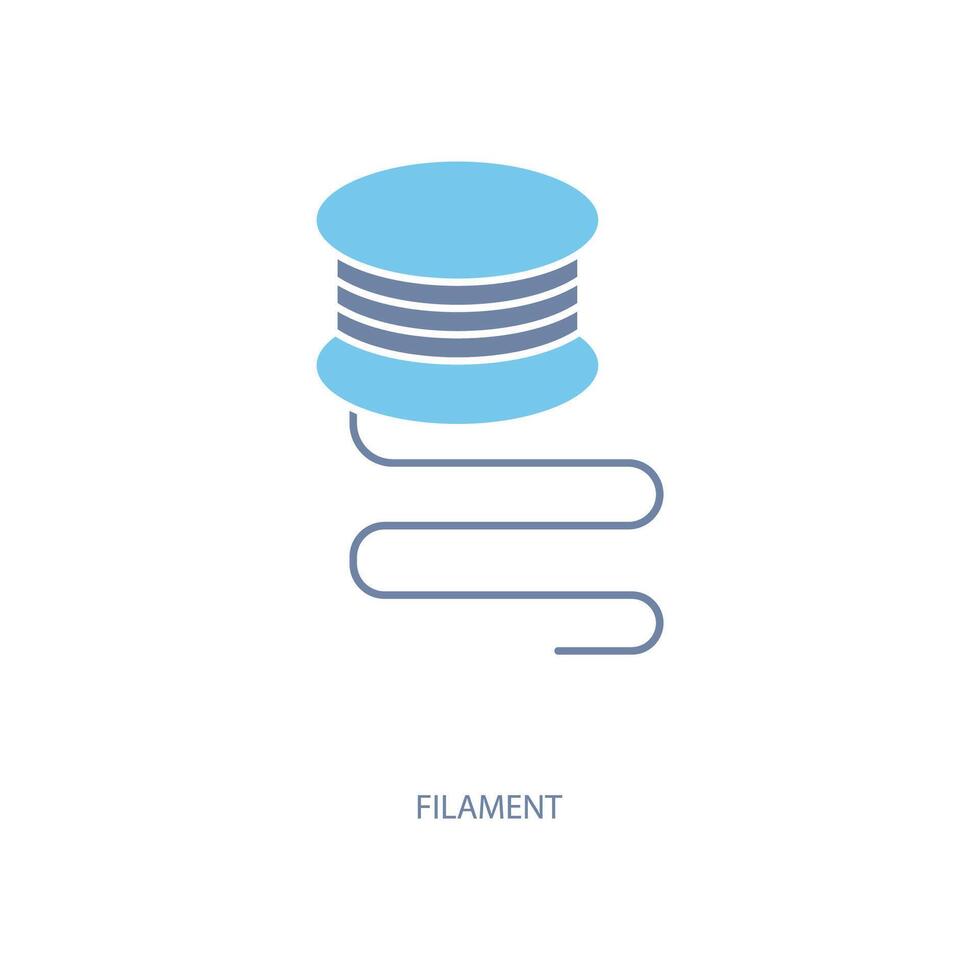 filament concept line icon. Simple element illustration. filament concept outline symbol design. vector