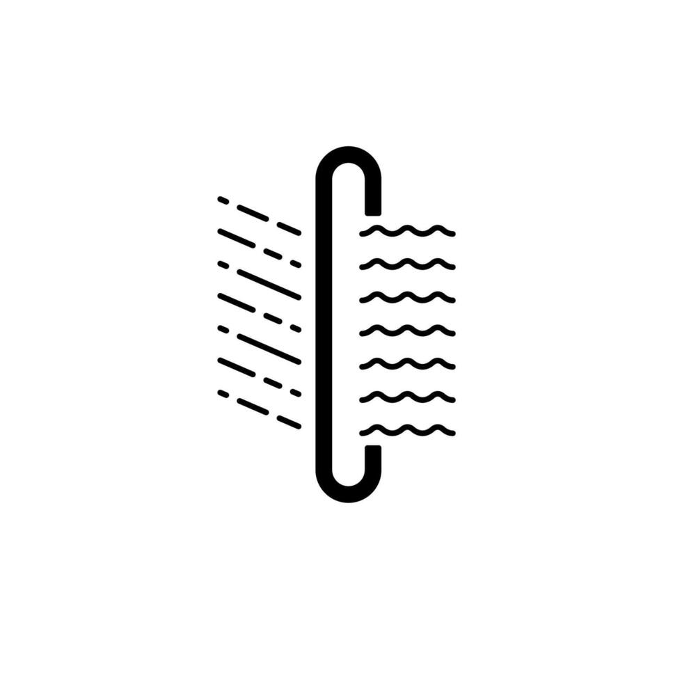 air filter concept line icon. Simple element illustration. air filter concept outline symbol design. vector