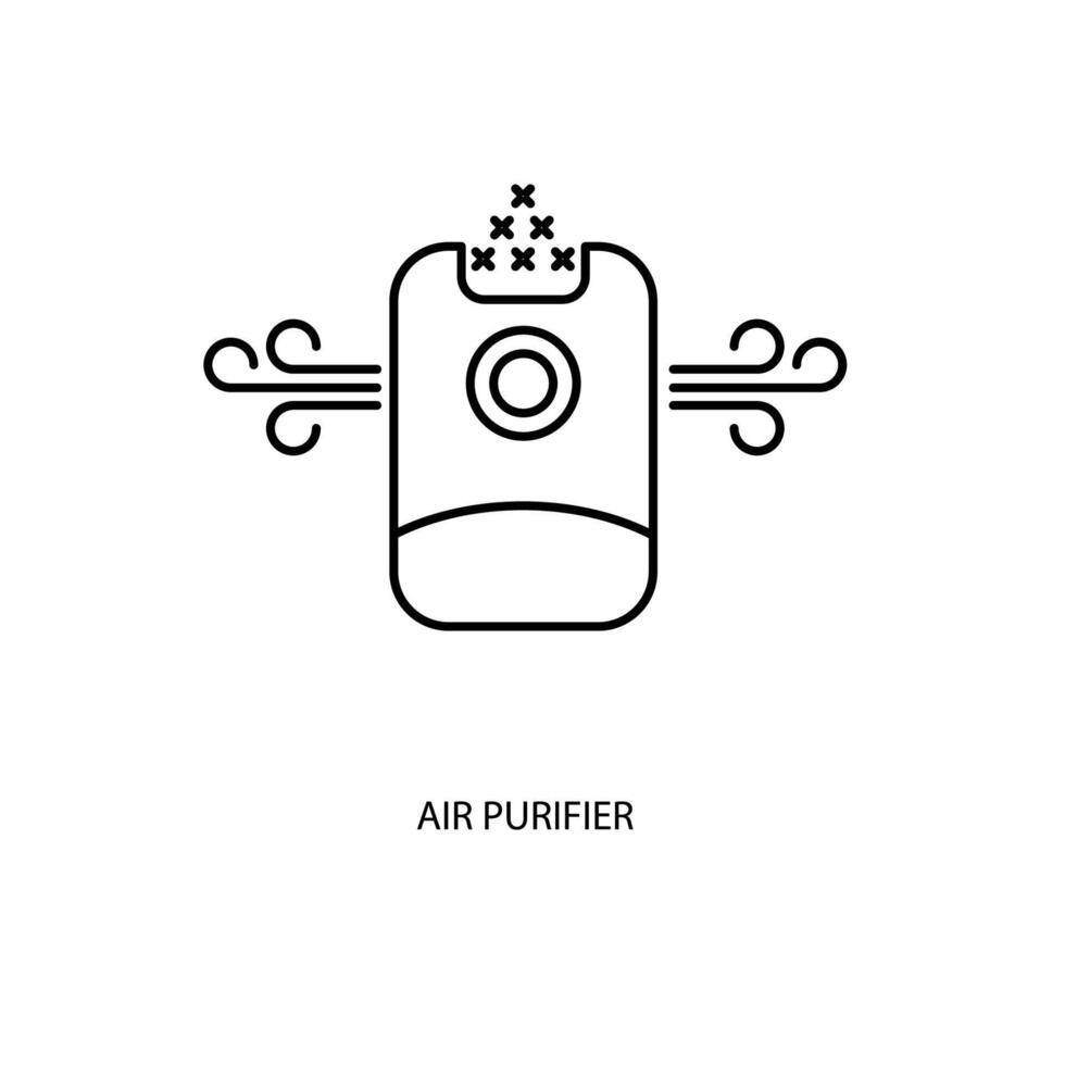 air purifier concept line icon. Simple element illustration. air purifier concept outline symbol design. vector