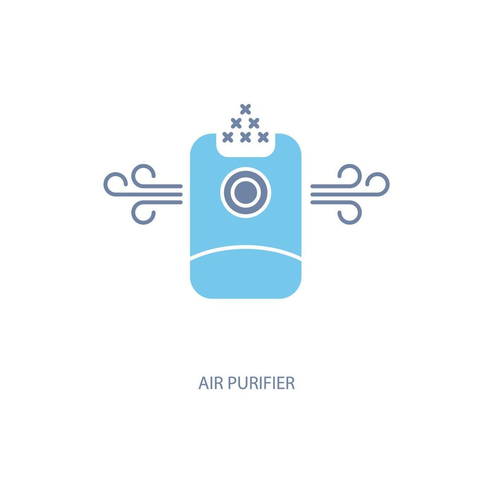 air purifier concept line icon. Simple element illustration. air purifier concept outline symbol design. vector