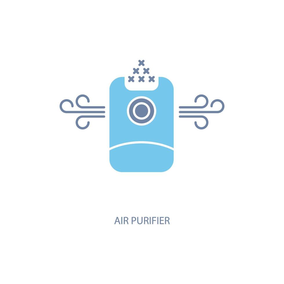 air purifier concept line icon. Simple element illustration. air purifier concept outline symbol design. vector