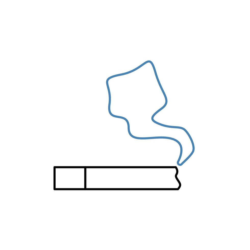 cigarette concept line icon. Simple element illustration. cigarette concept outline symbol design. vector