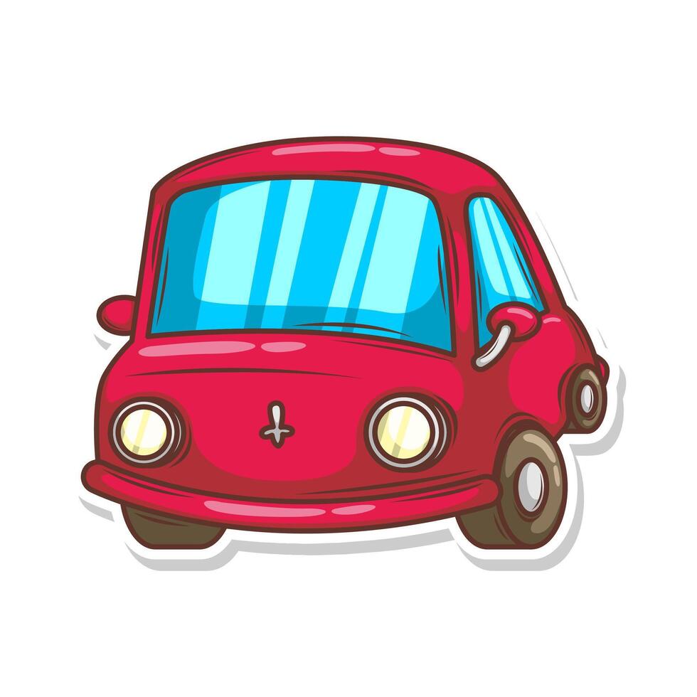 cartoon cute car transportation illustration art vector