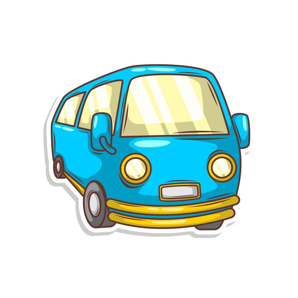 cartoon cute car transportation illustration art vector