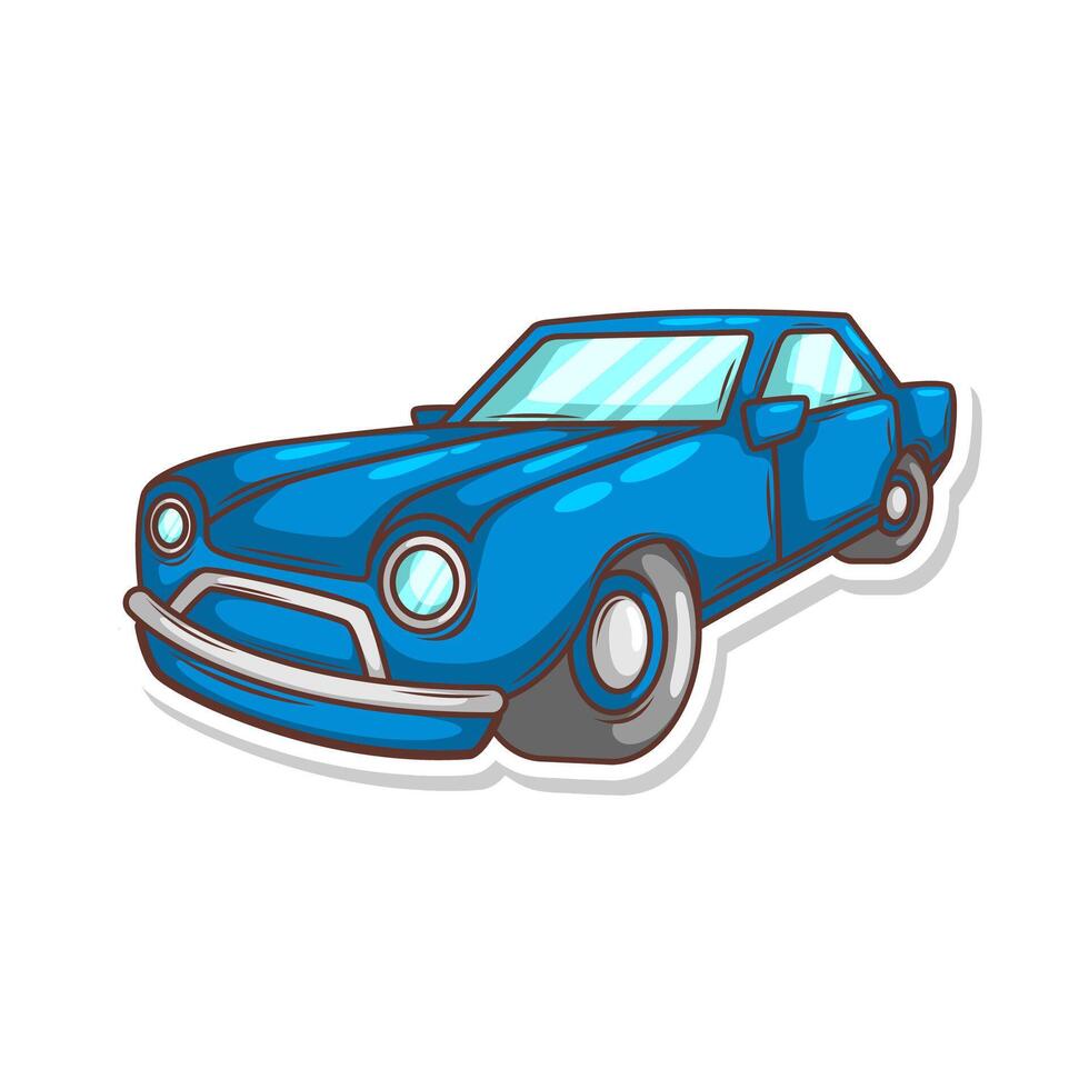 cartoon cute car transportation illustration art vector