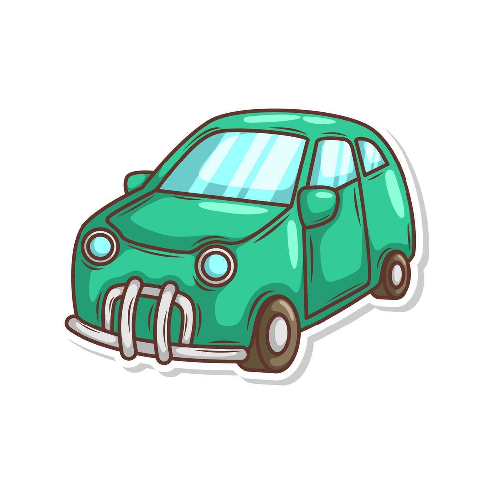 cartoon cute car transportation illustration art vector