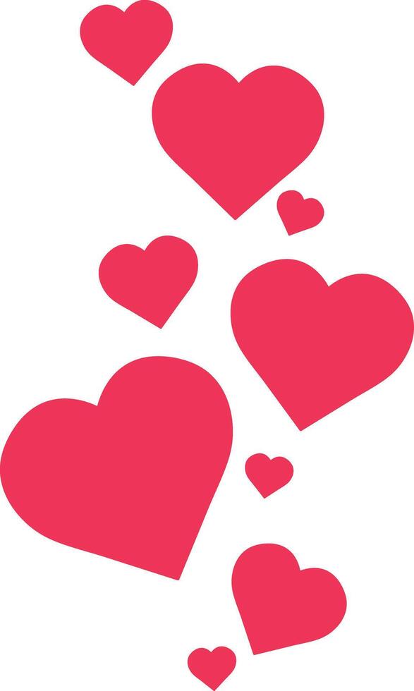 Love and Like Bubble Reaction in Social Media vector