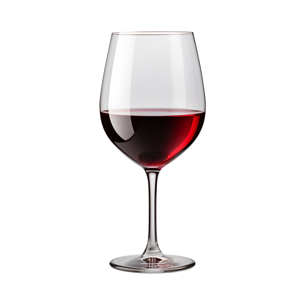 AI generated Red wine   on transparent background generative AI png