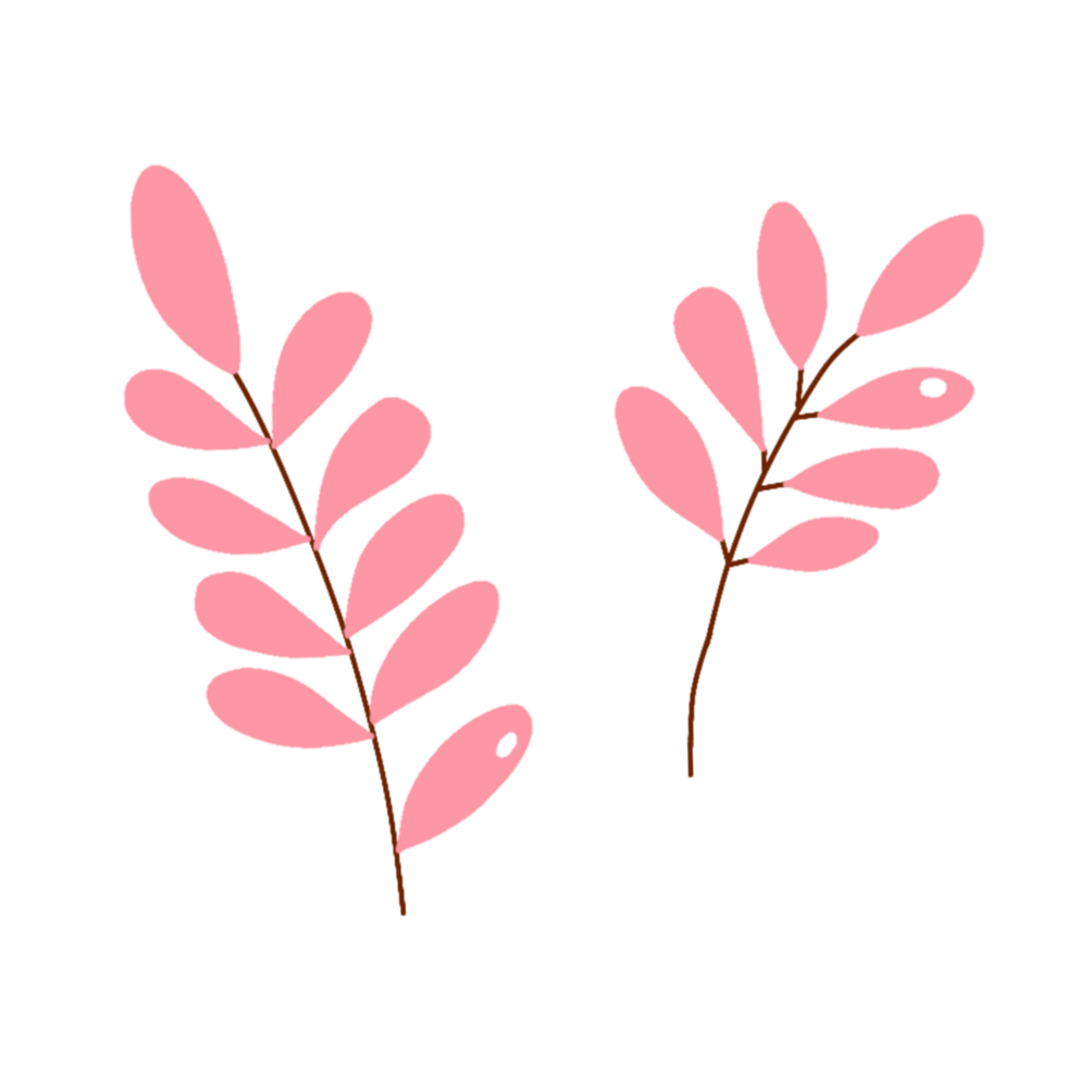beautiful red leaves png