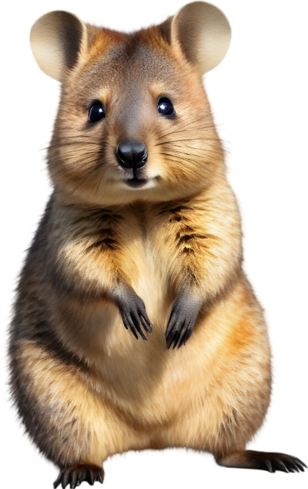 AI generated Watercolor painting of a cute quokka. png