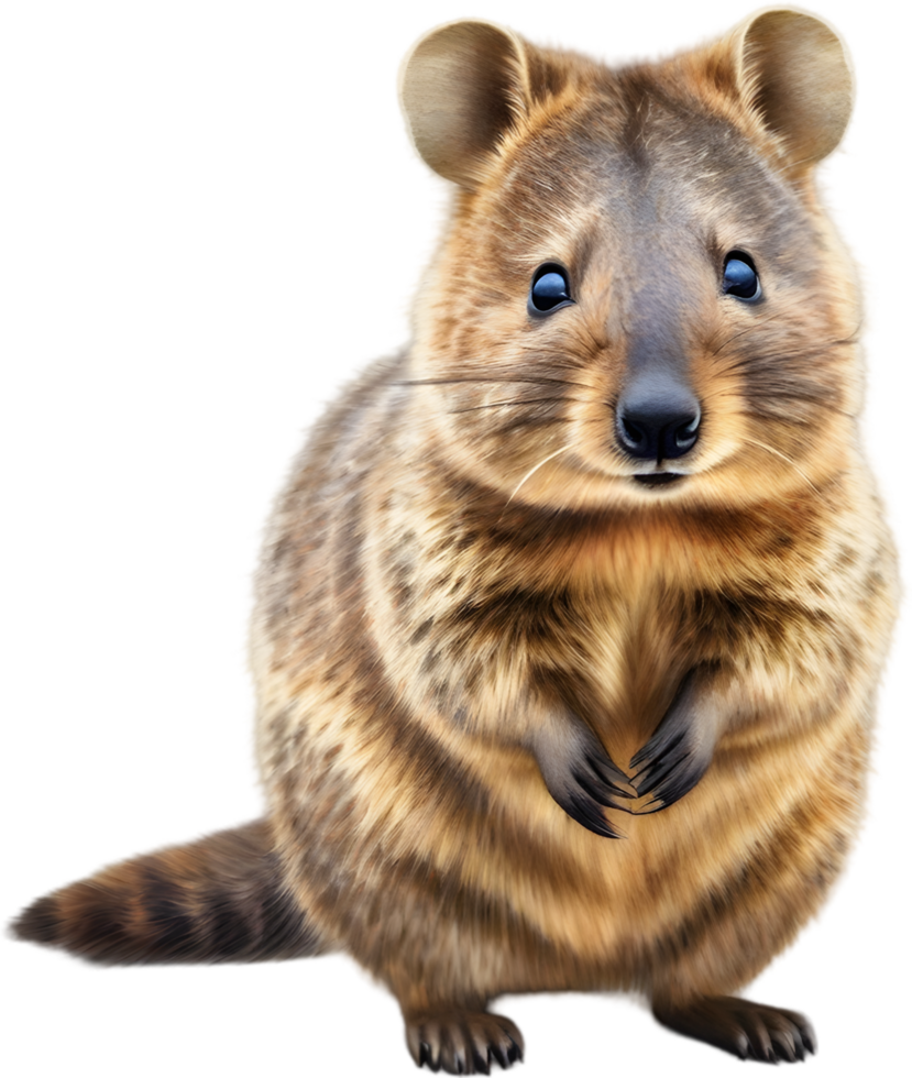 AI generated Watercolor painting of a cute quokka. png